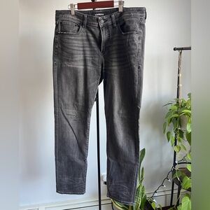 Express | Men's Charcoal Slim Jeans | Size 33 x 32